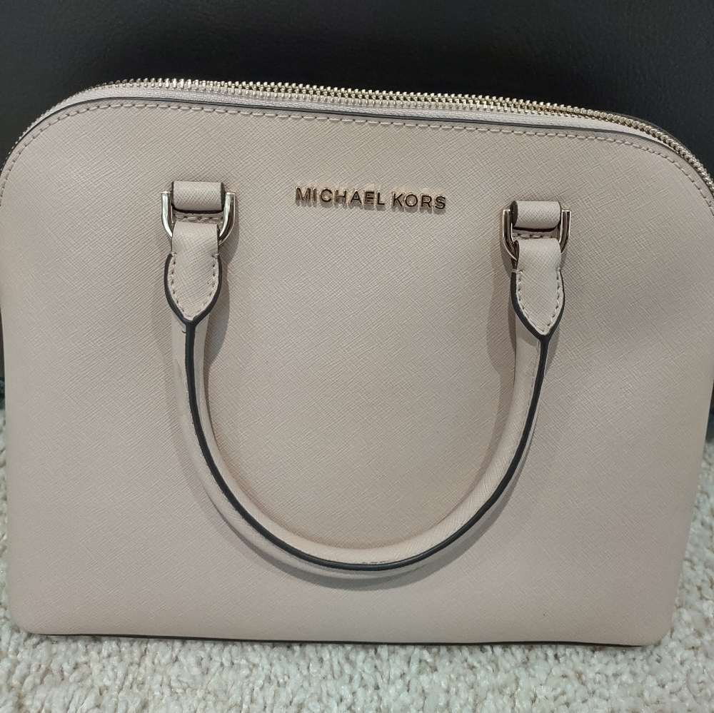 Michael Kors Cindy Medium Saffiano Leather Dome Satchel